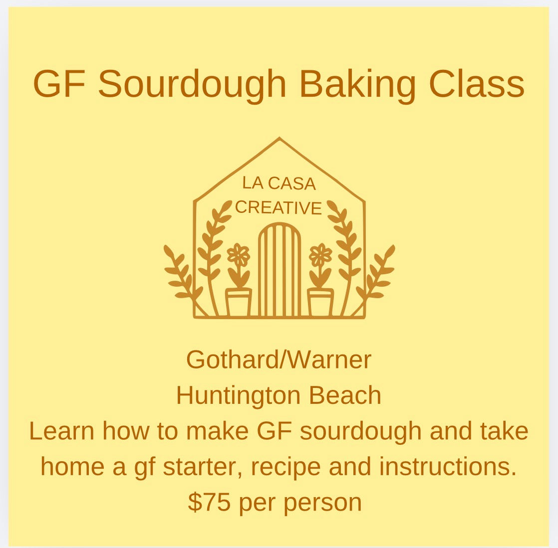Gluten Free Sourdough Workshop