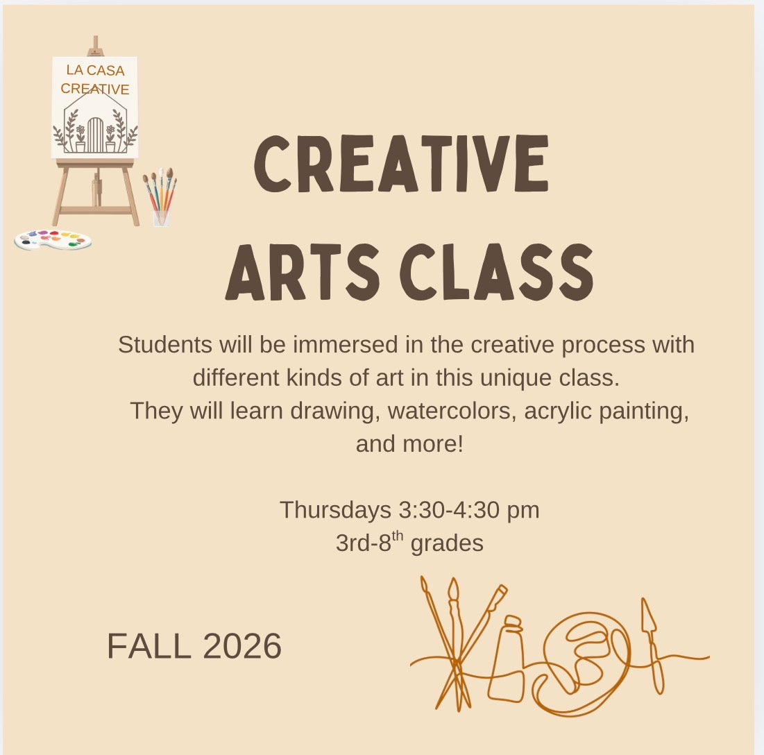 Exploring Art Grades 3-8th  THURSDAYS