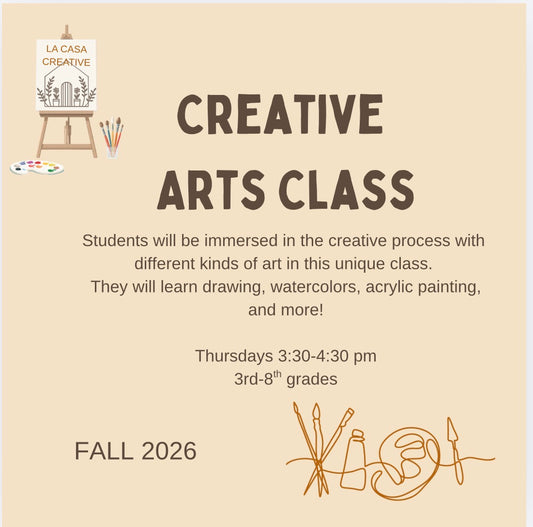 Exploring Art Grades 3-8th  THURSDAYS