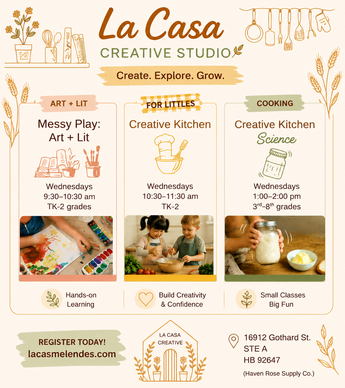 Studio Classes this Fall!
